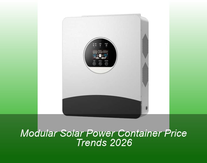 Modular Solar Power Container Price Trends 2026
